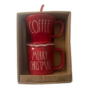 Rae Dunn Merry Christmas Mug & Coffee Drip‎